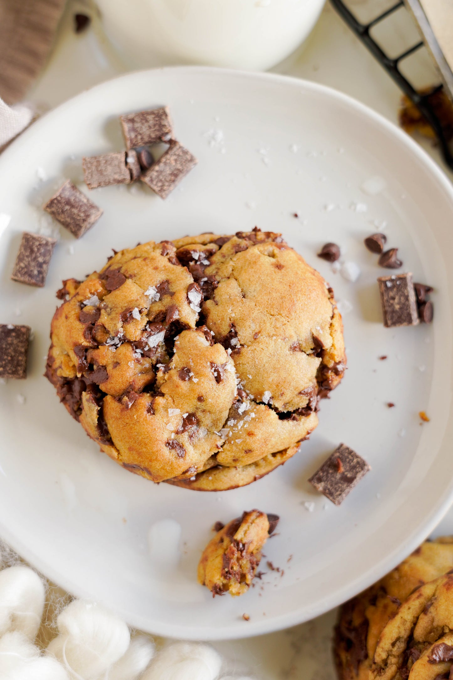 The Best Big and Thick Browned Butter Chocolate Chip Cookies Recipe!