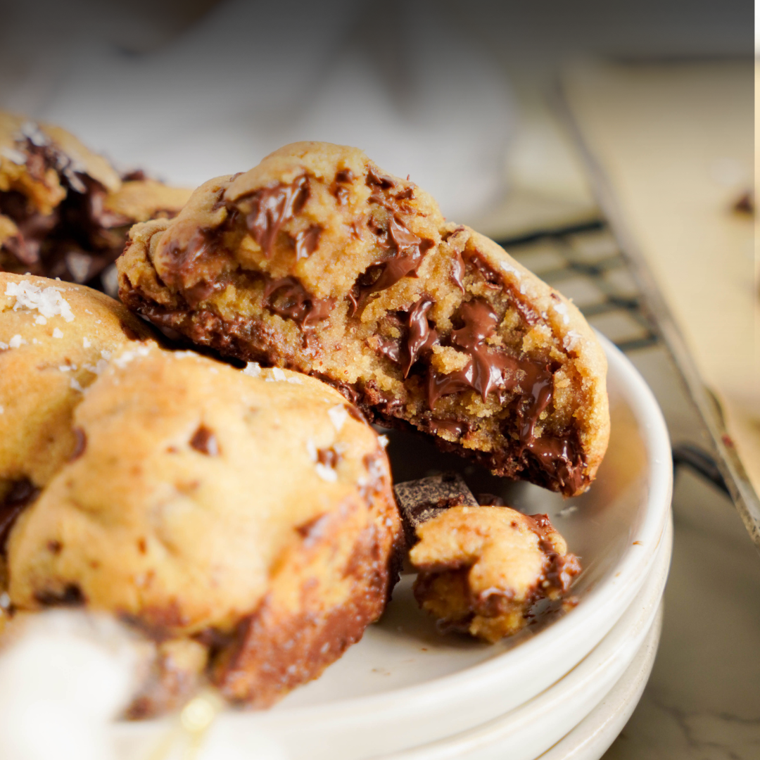 The Best Big and Thick Browned Butter Chocolate Chip Cookies Recipe!