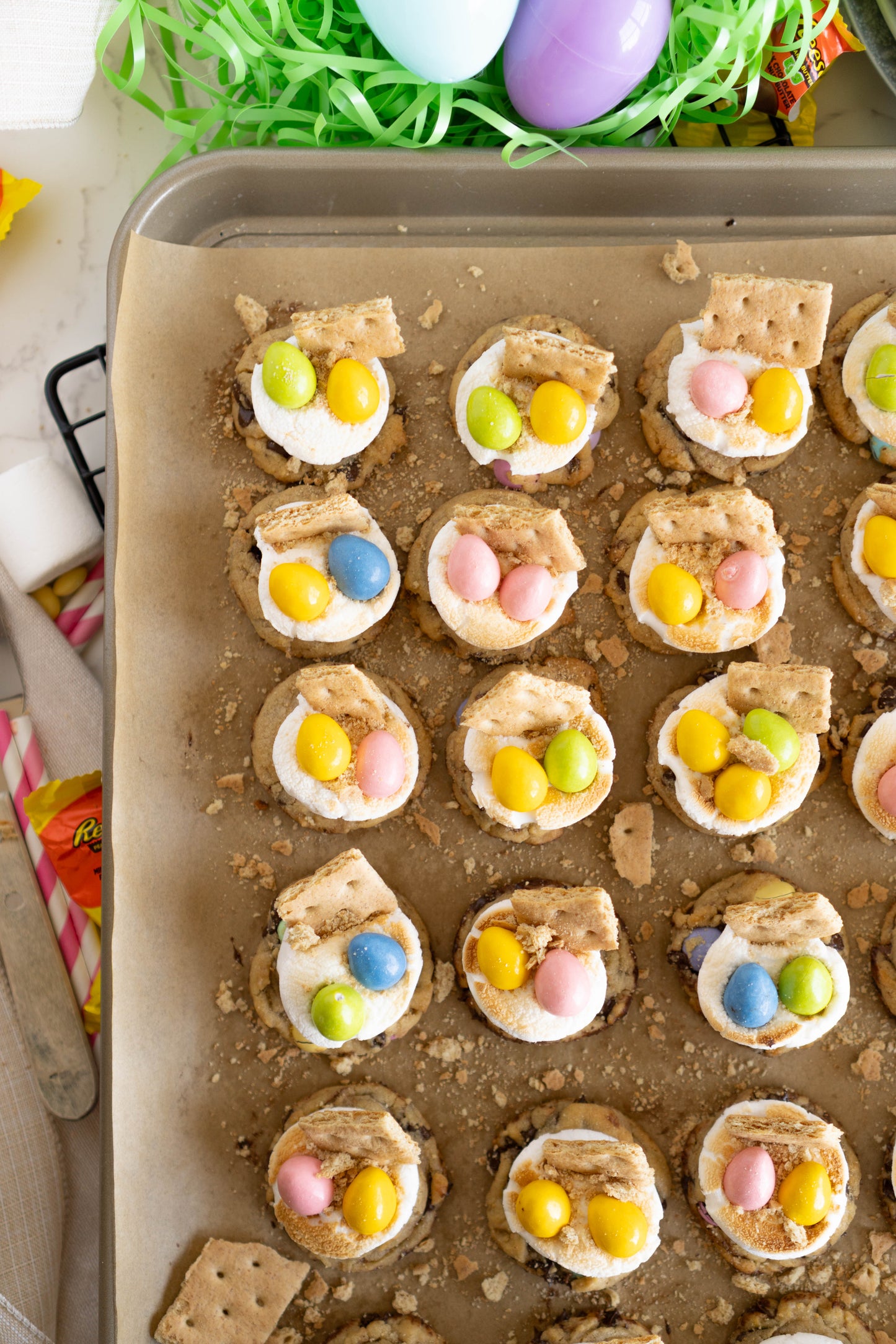 Reese's Easter Nest Gooeys Cookie Recipe