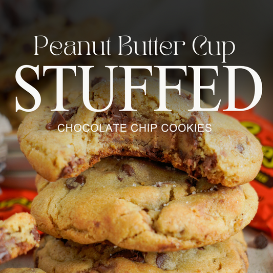 Peanut Butter STUFFED Chocolate Chip Cookies!