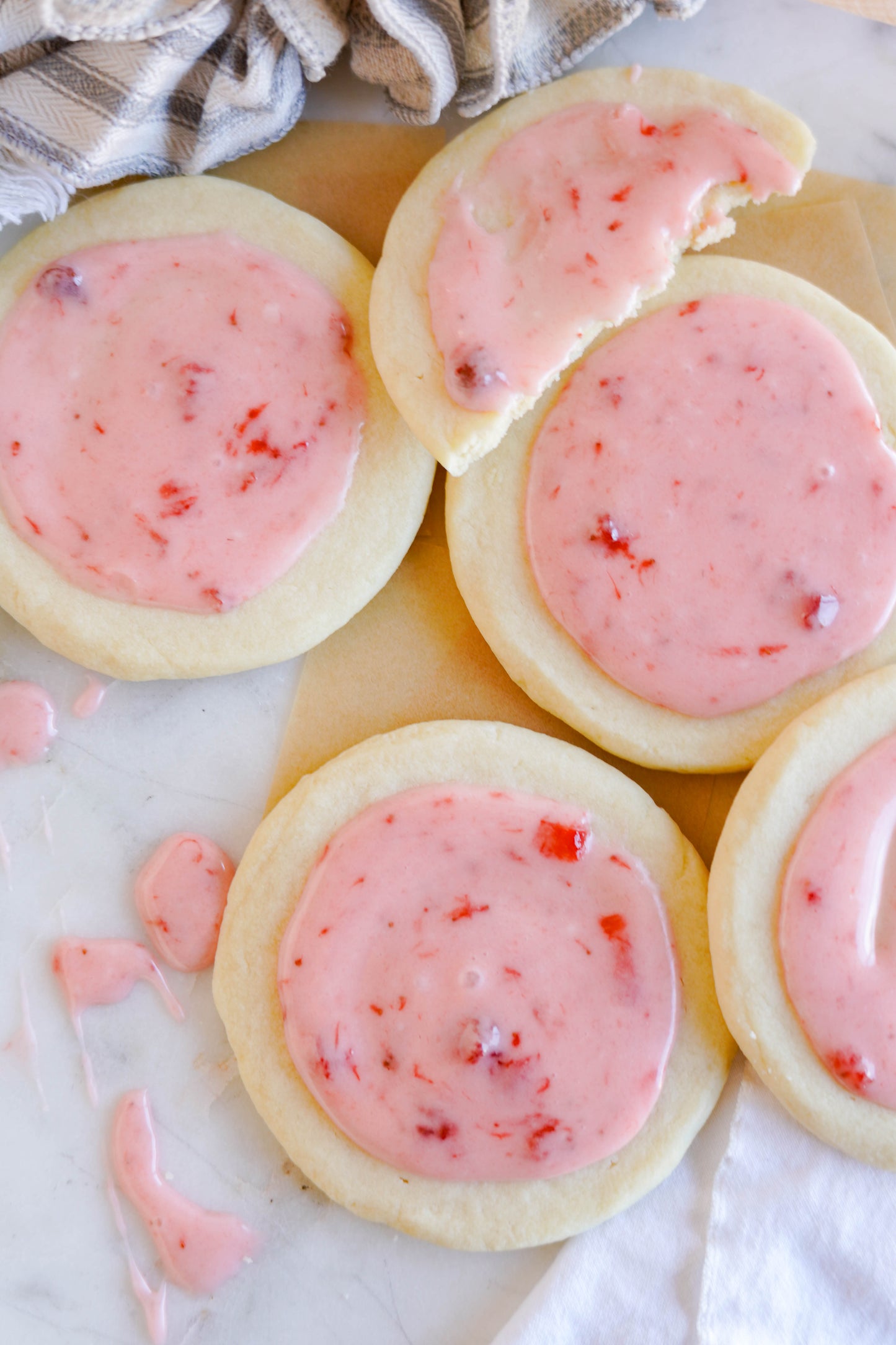 Strawberry Shortbread Cookies Recipe